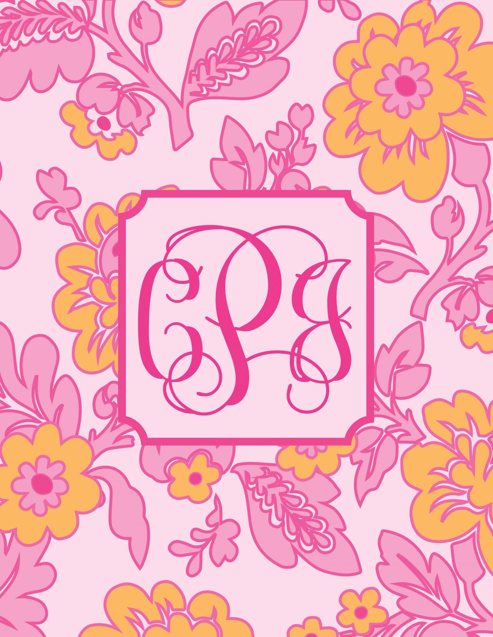 Treat Yo Self Printable Monograms Showit Blog