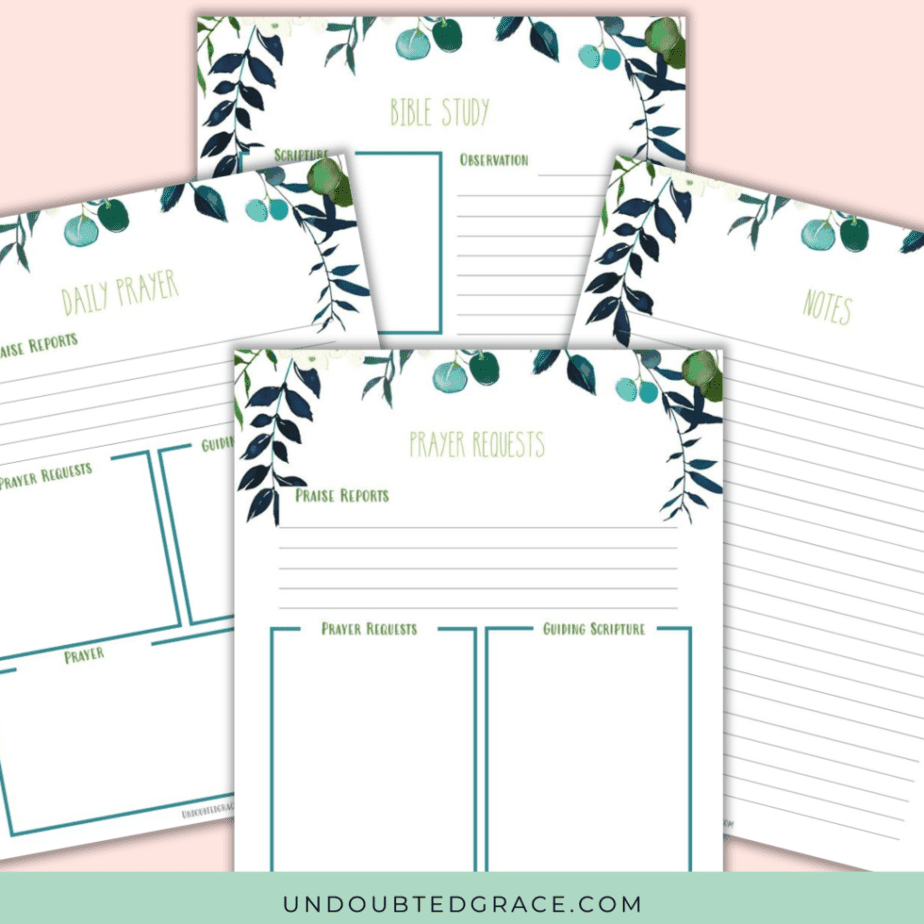 Ultimate FREE Printable Prayer Journal Template Vault Undoubted Grace