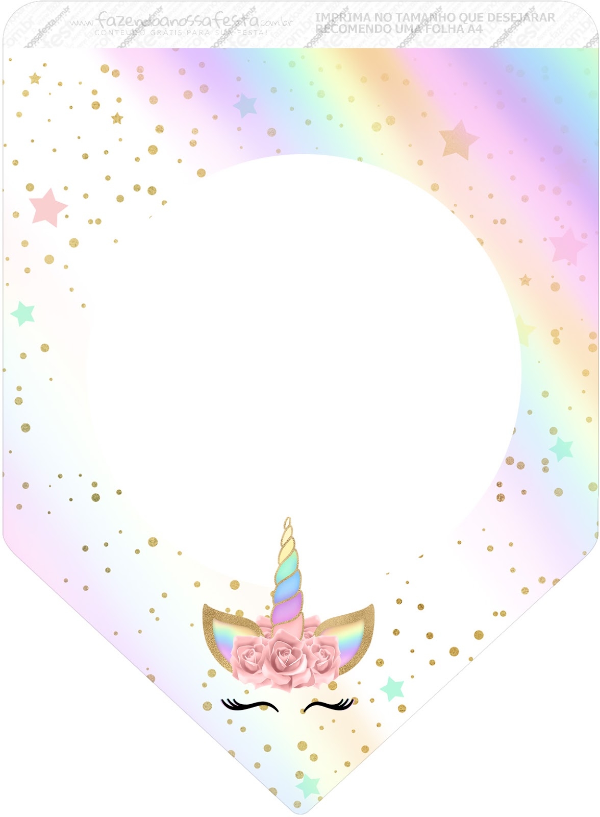 Unicorn And Rainbow Free Party Printables Oh My Fiesta In English