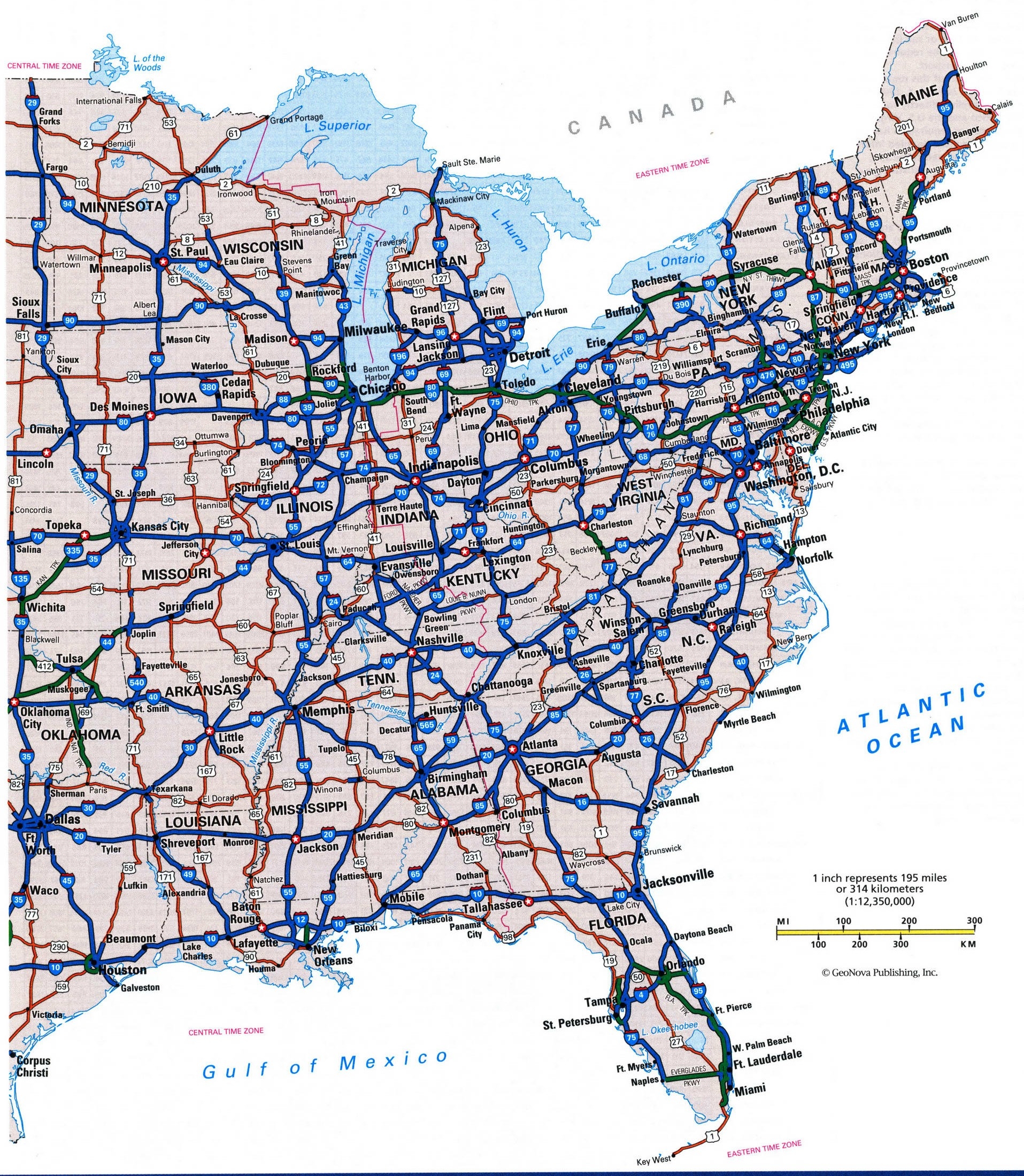 United States Map Free Detailed Map Of USA Large Highway Map US