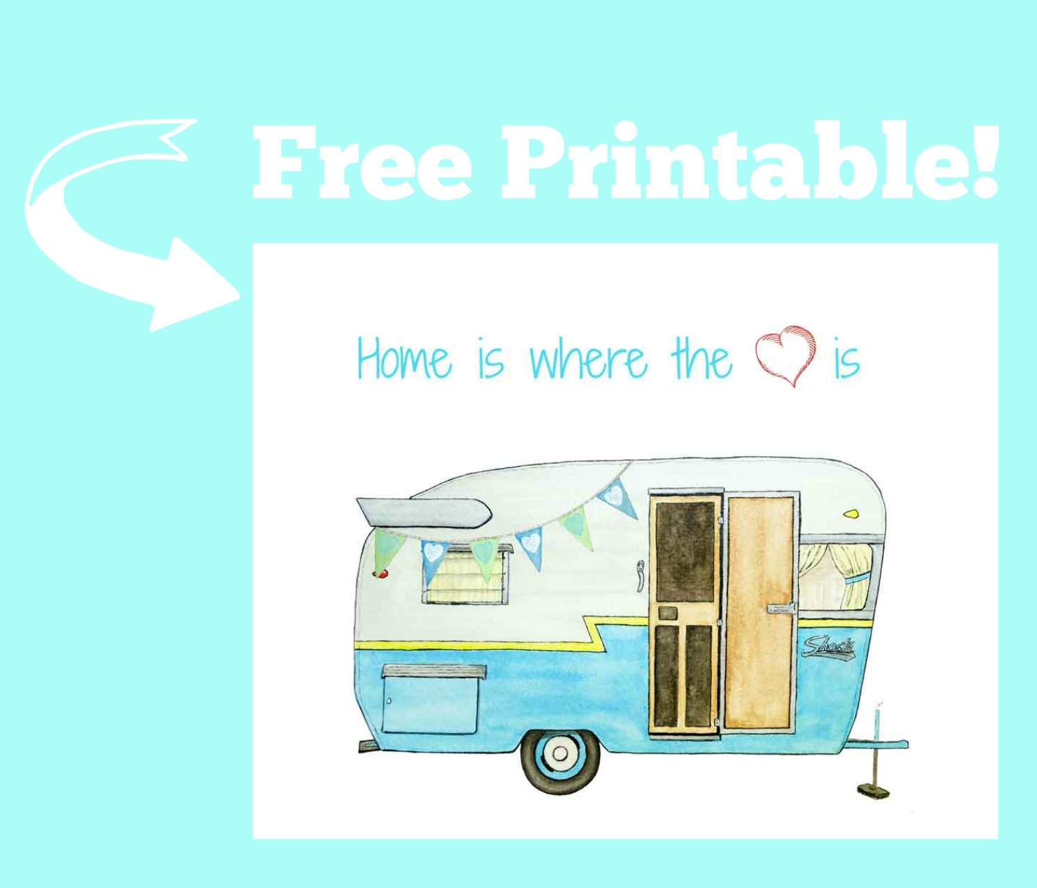 Vintage Camper Printable Just Paint It Blog