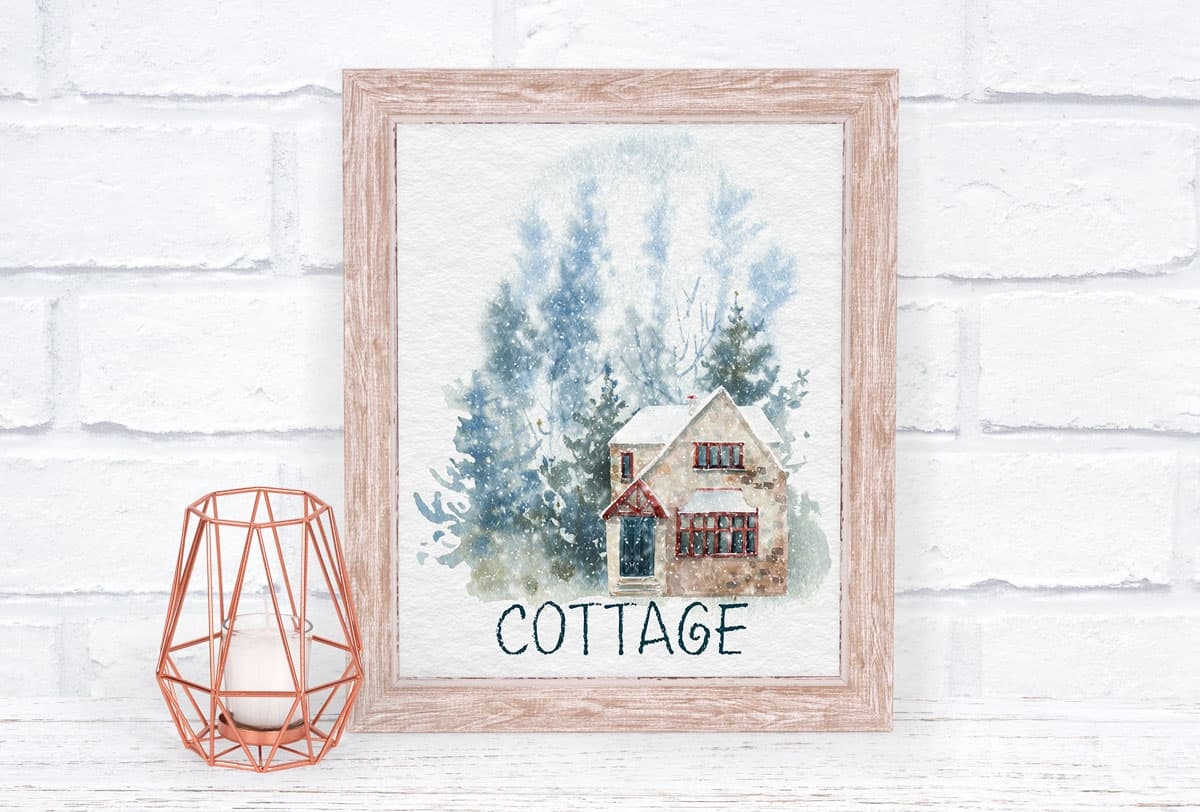 Watercolor Winter Printables For Free 