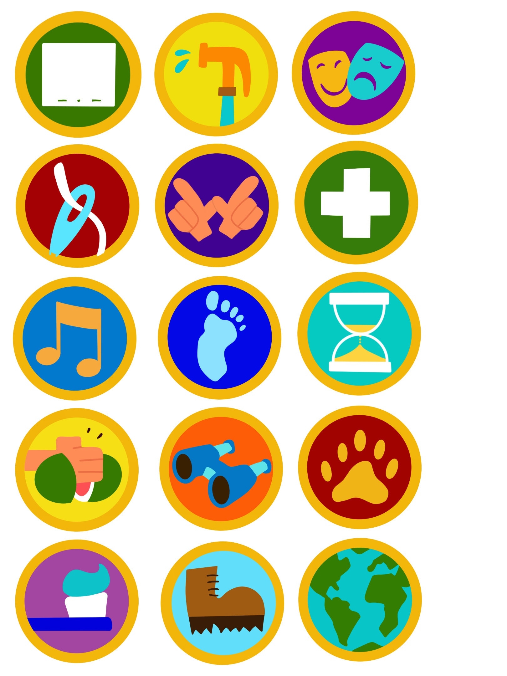 Wilderness Explorer Badges Digital Download Clipart Printable 77 Badges Etsy