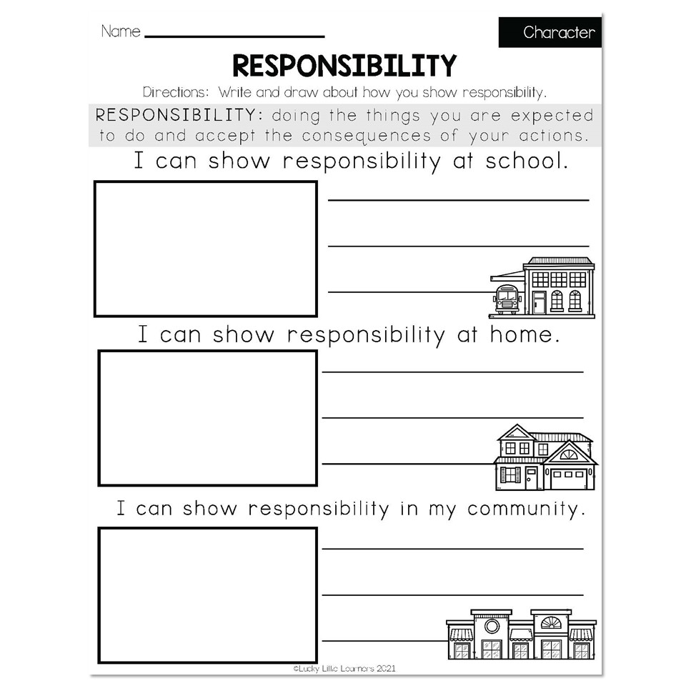 Free Printable Responsibility Worksheets