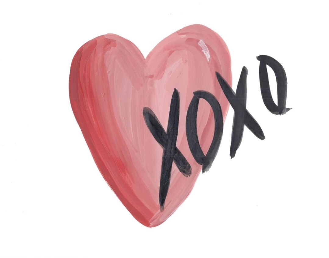 XOXO Heart Art Free February Printable This Is Our Bliss