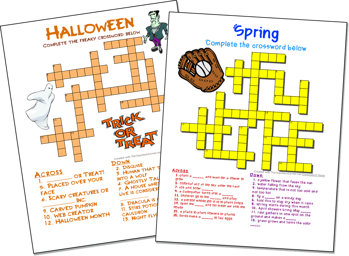 Printable Crossword Puzzle Maker Free