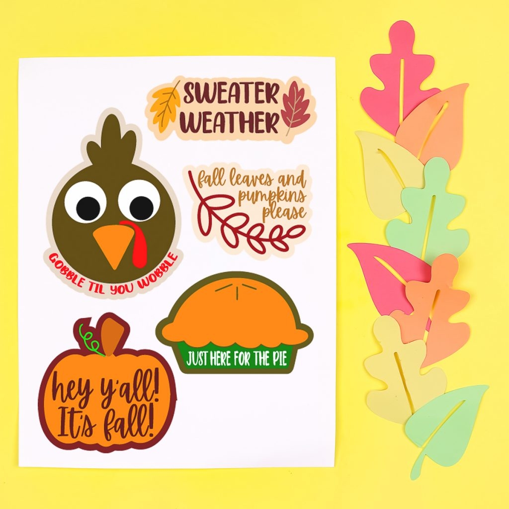 Free Thanksgiving Printable Planner Stickers